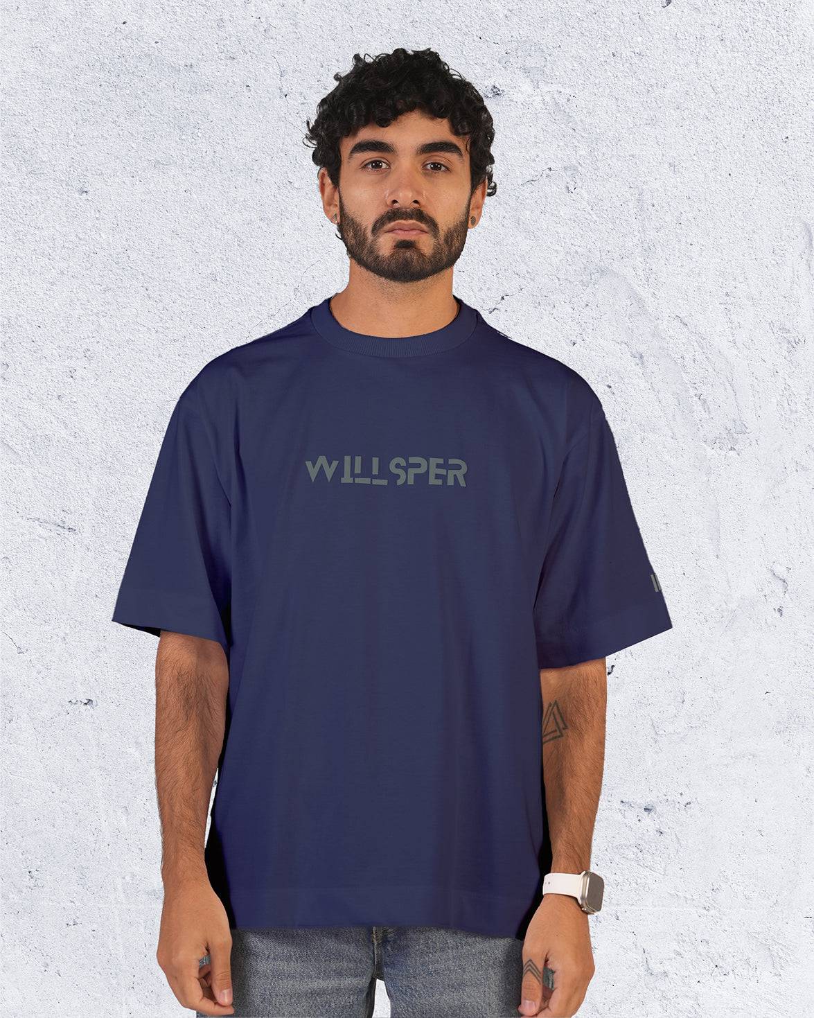 Classical - Subtle Logo Over-size T-shirt - WiLLSPER