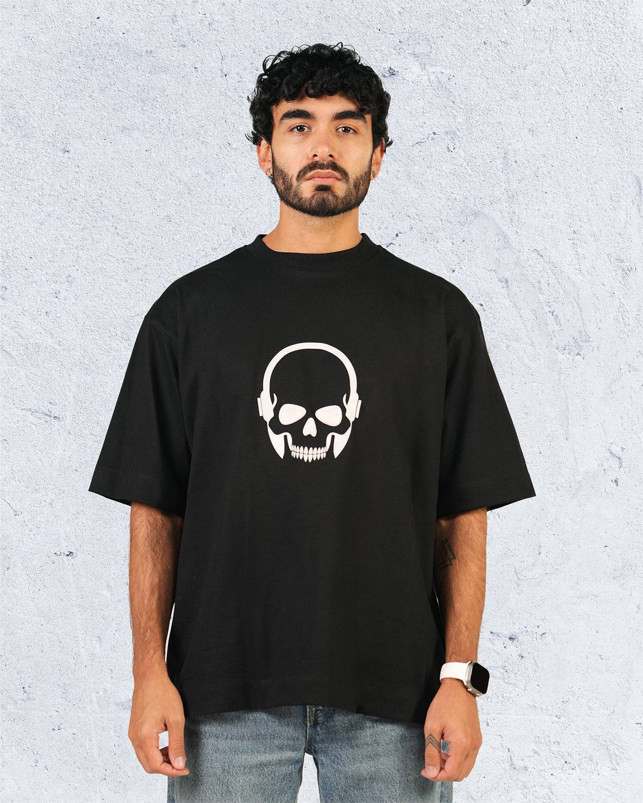 Rock - Skullphone Over-size T-shirt - WiLLSPER