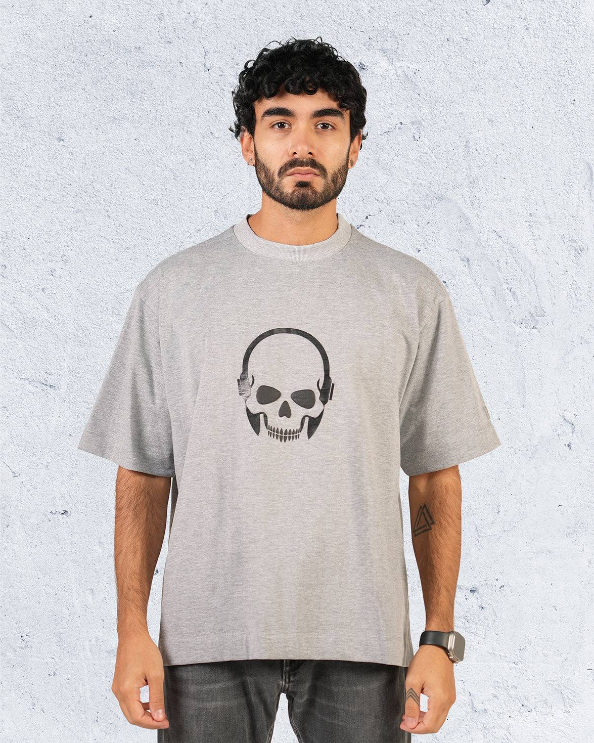 Rock - Skullphone Over-size T-shirt - WiLLSPER