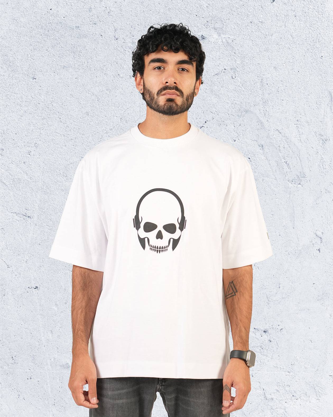 Rock - Skullphone Over-size T-shirt - WiLLSPER